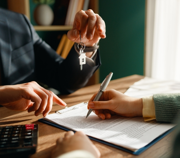 Real estate closing with termite letter